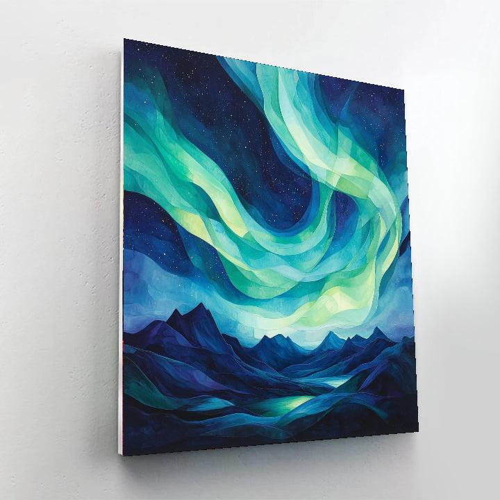 Michelangelo Inspired Auroral Symphony  Paint By Color