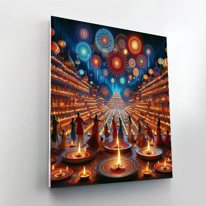 Diwali - United States Number Painting