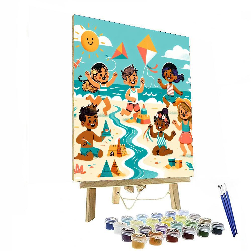 Joyful Beach Fun Paint By Numbers Kits