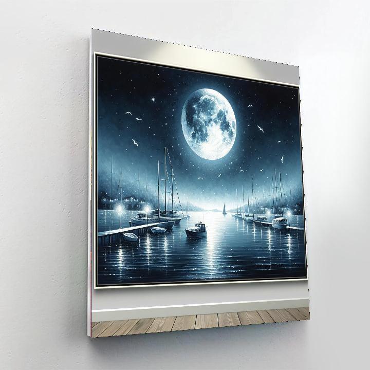 Mystical Moonlit Harbor DIY Paint By Numbers