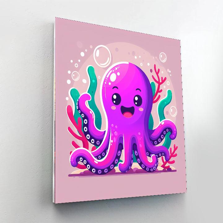 Witty Octopus Paint By Numbers Art