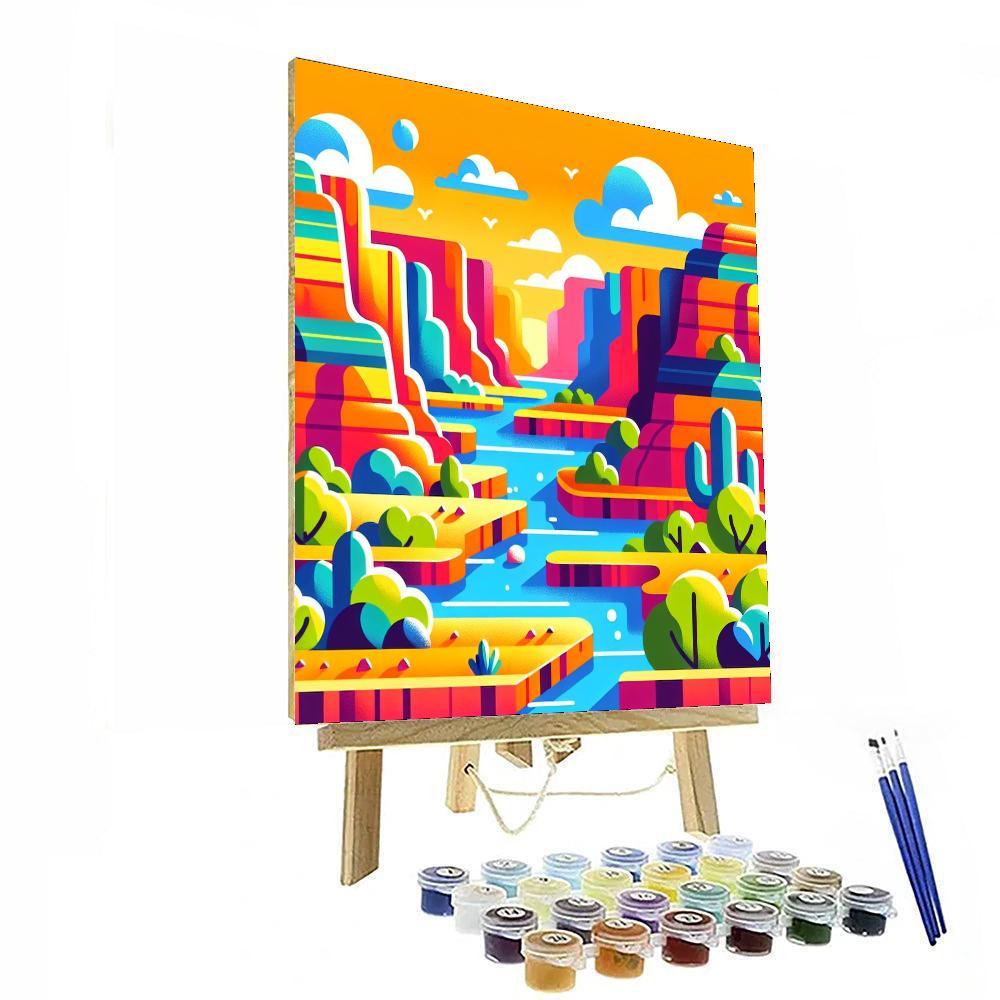Colorful Canyons Paint By Color