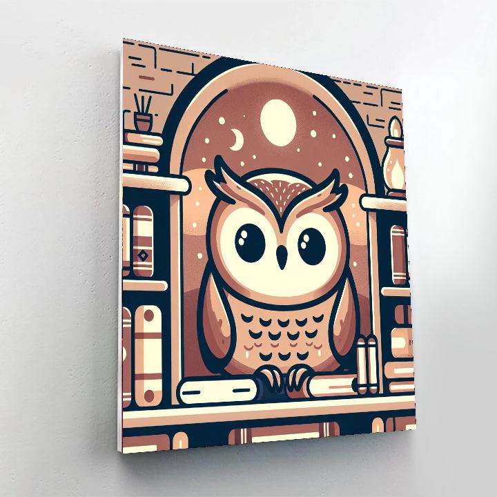 Inquisitive Owl Library Numbered Painting Kits