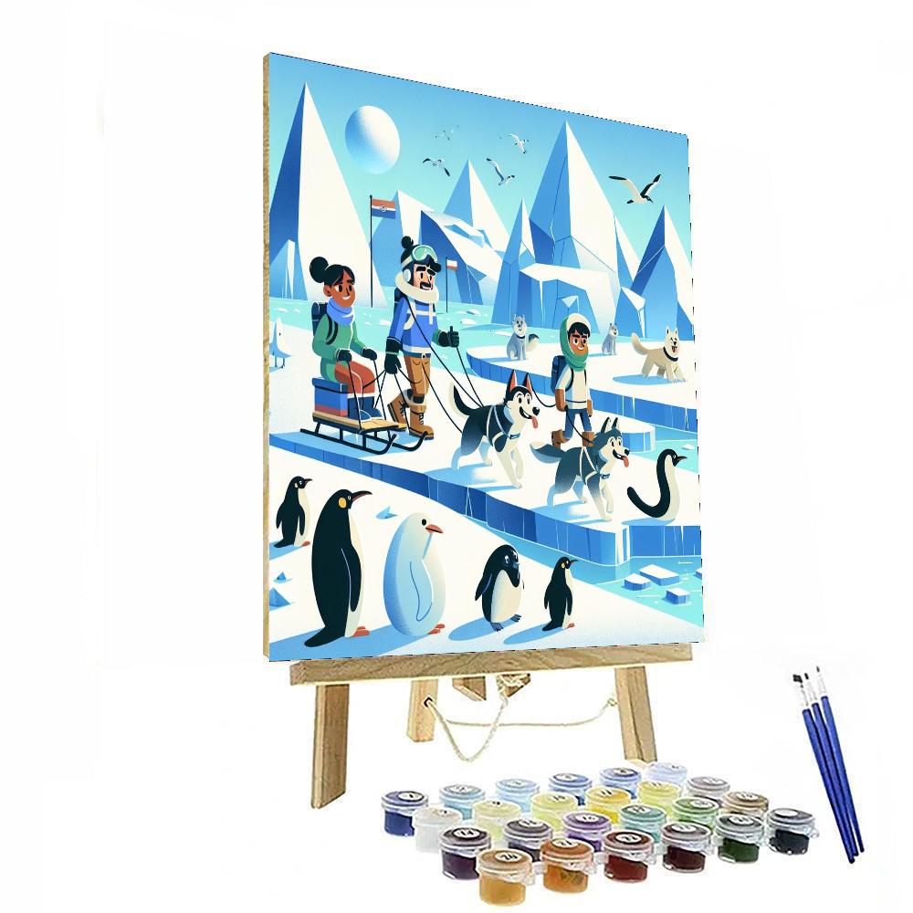 Arctic Explorers' Journey Painting Number Kit