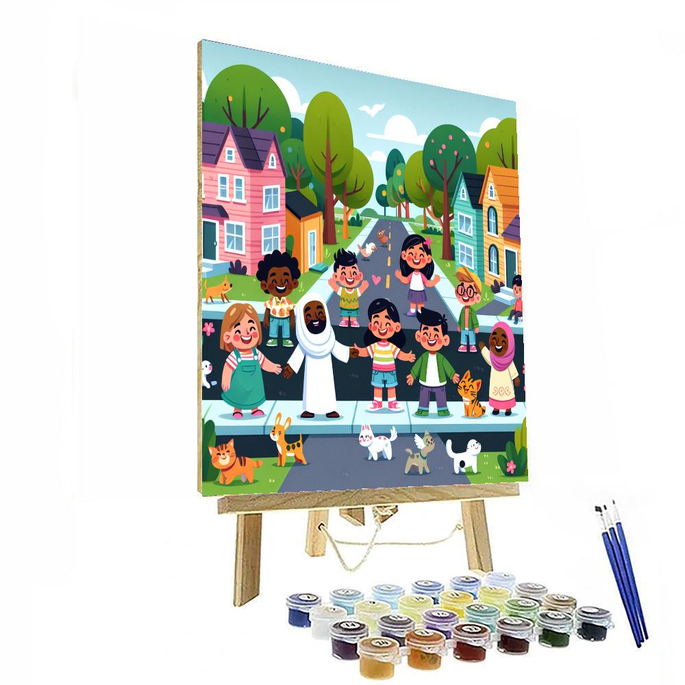 Friendly Neighbors Paint By Numbers Art