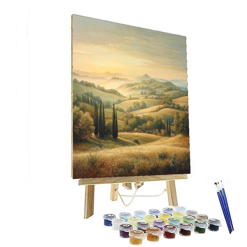 Leonardo Da Vinci Inspired Serenade Of The Morning Light  Painting Number Kit