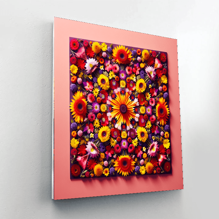 Kaleidoscope Flowers Paint By Numbers