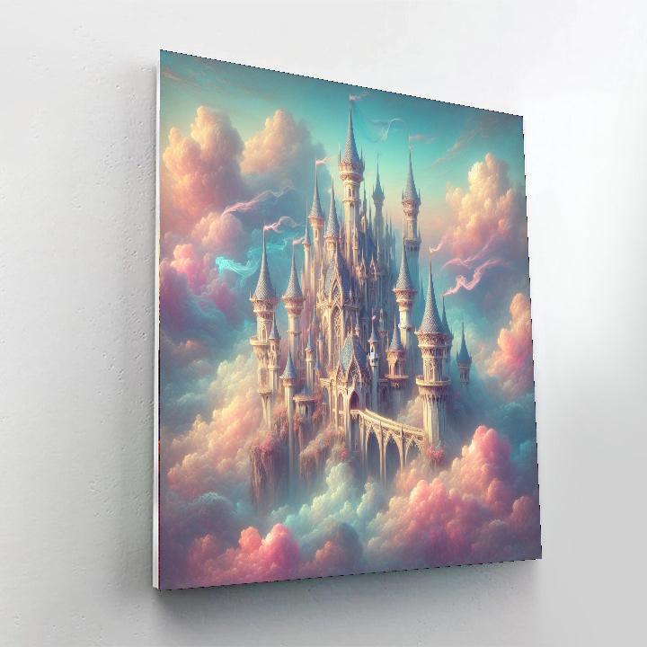 Fantasy Castle Clouds Paint By Numbers