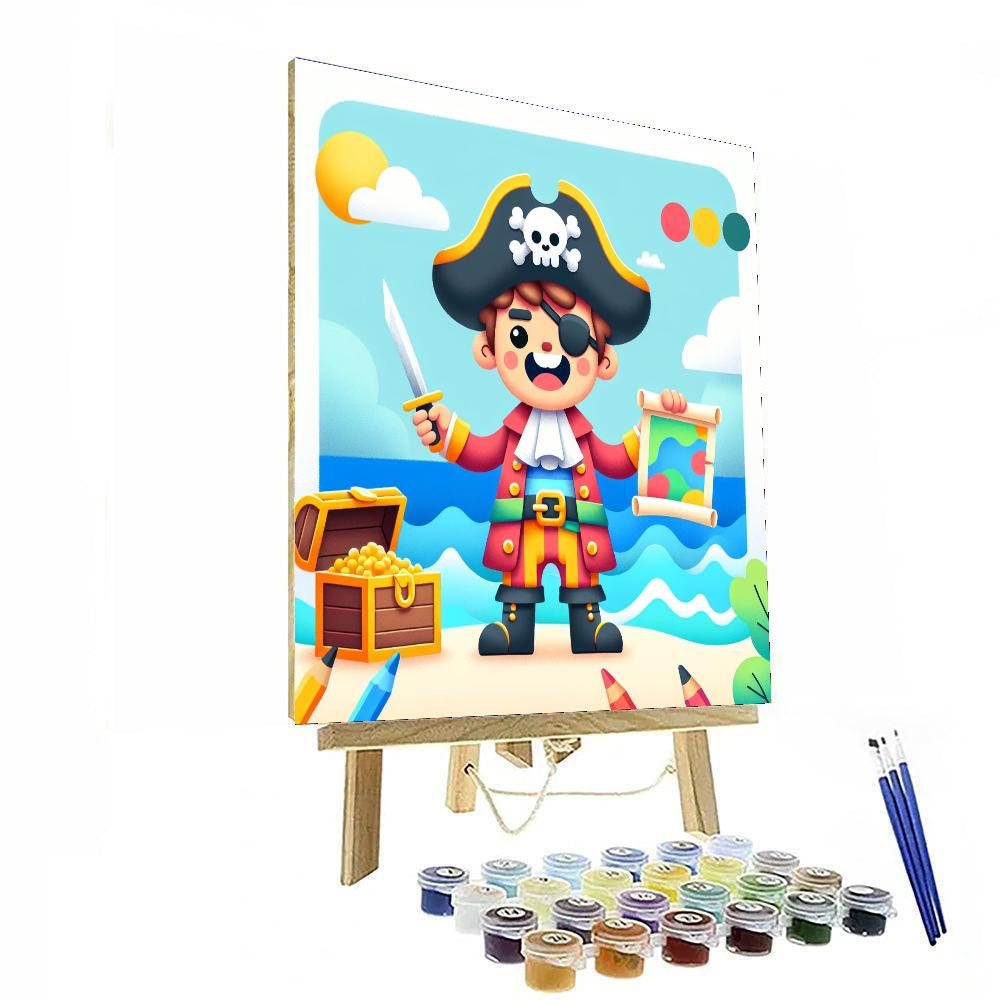 Whimsical Pirate Painting By Numbers Kit
