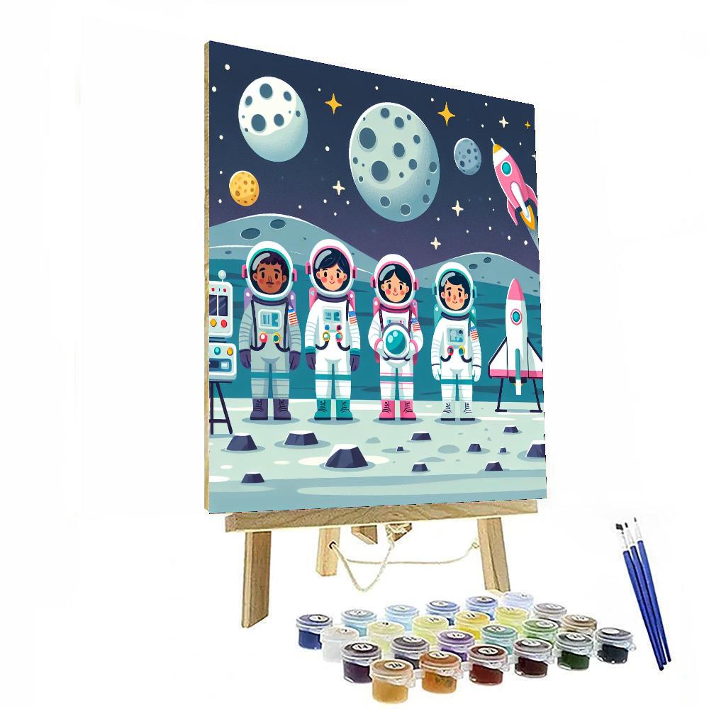 Lunar Exploration Quest Paint By Numbers Art