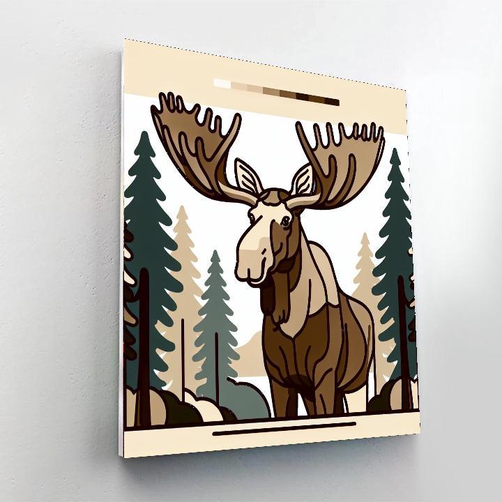Marvelous Moose Numbered Painting Kits