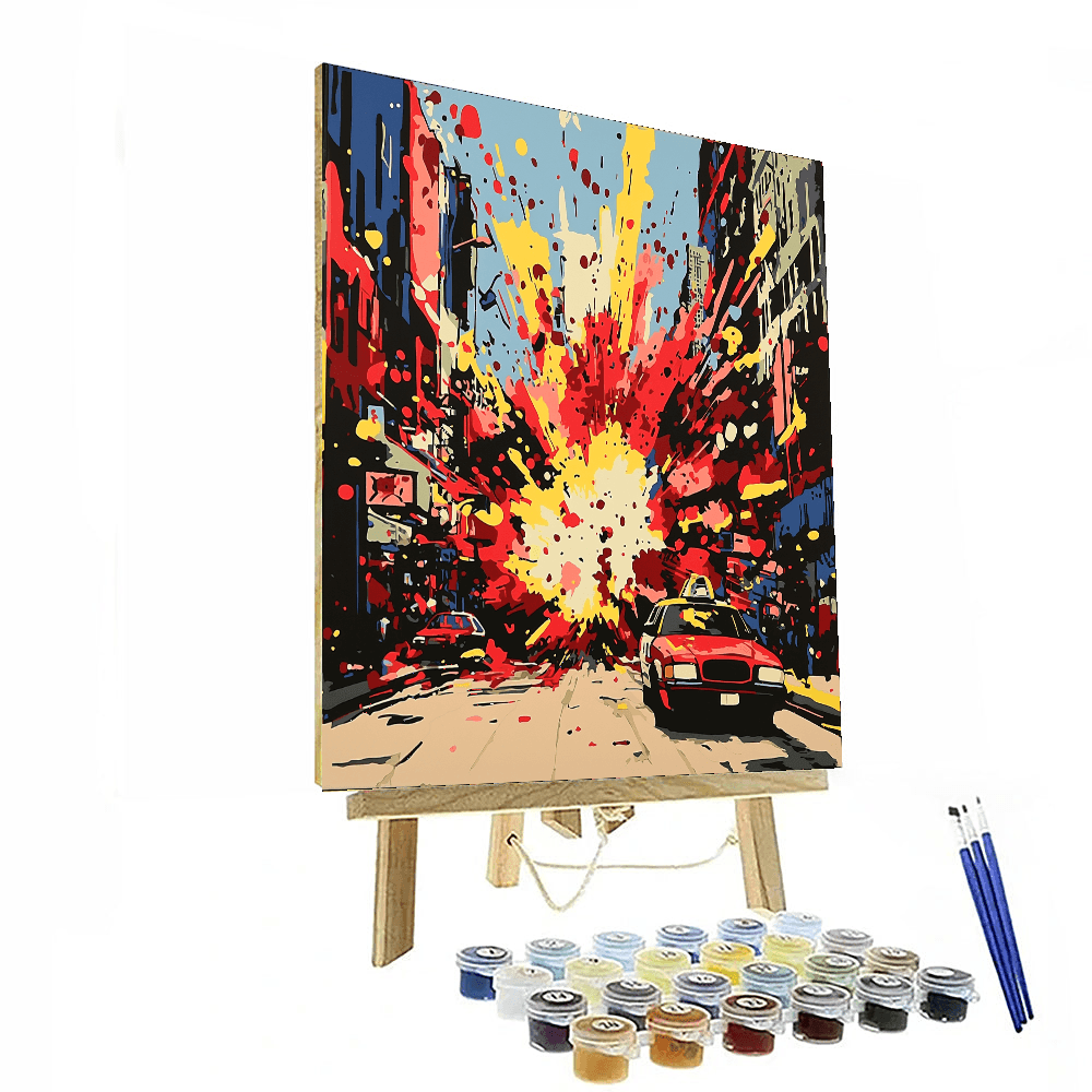 Warhol Inspired Pop Art Urban Explosion - DIY Painting By Numbers Kit