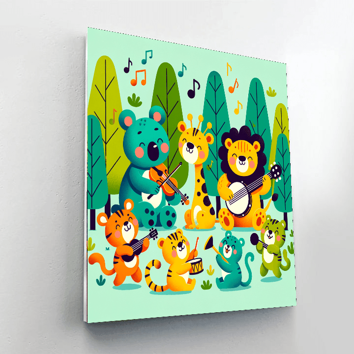 Musical Forest Band Paint By Numbers Kits