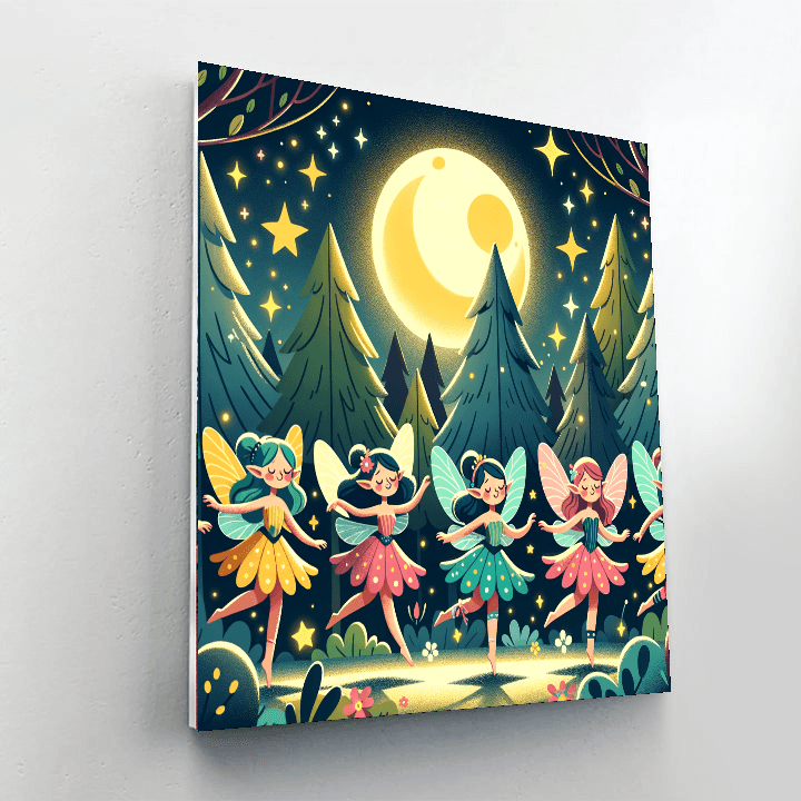 Magical Moonlit Fairies Numbered Painting Kits