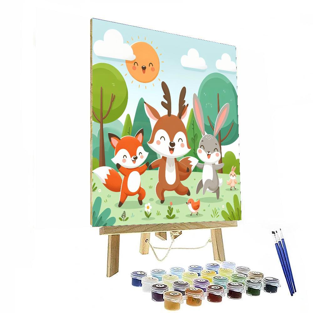 The Happy Woodland Creatures Paint By Numbers