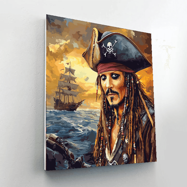 Johnny Depp: The Enigmatic Pirate's Tale Numbered Painting Kits