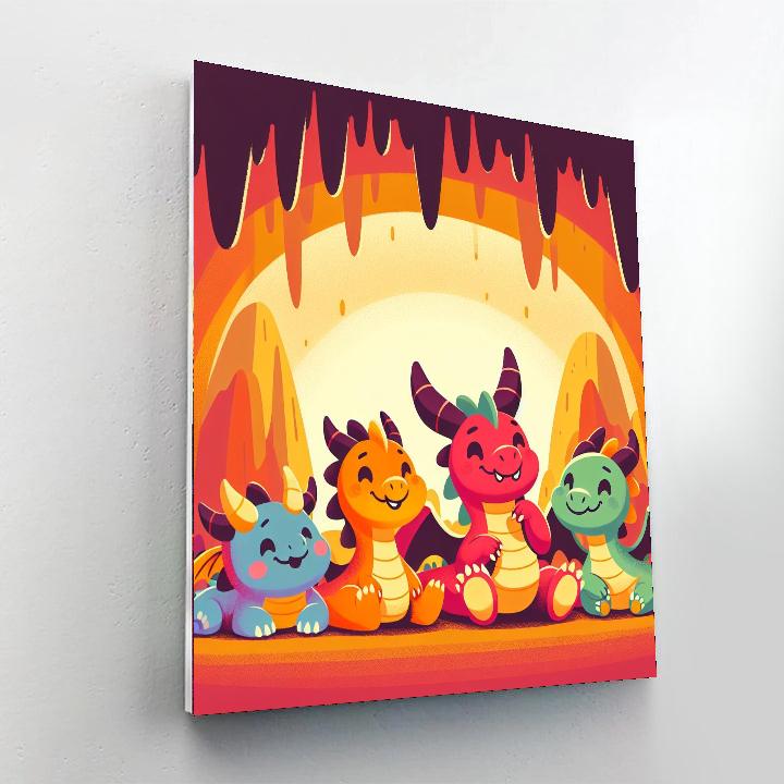 Dreamy Dragon's Lair Paint By Numbers Art