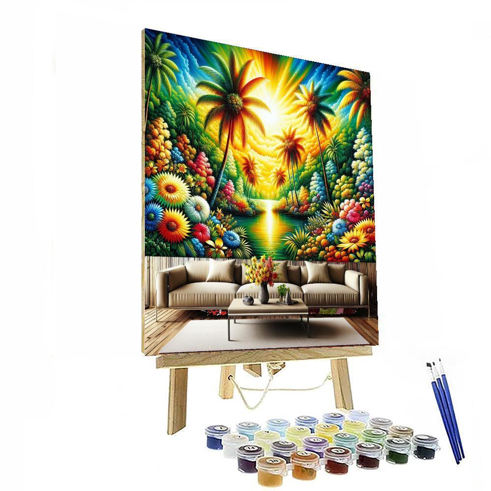 Sunny Tropical Vibes Paint By Number