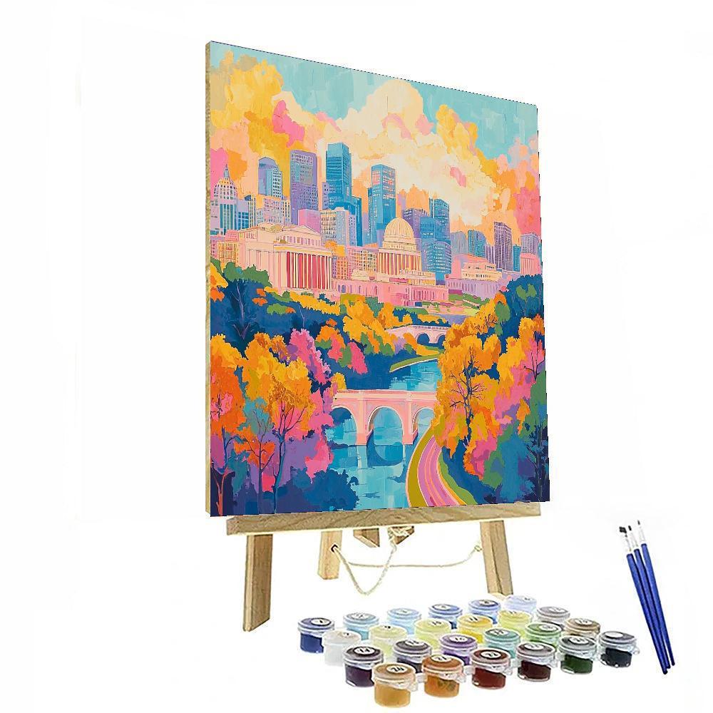 Michelangelo Inspired Sistine Chapel Skylines  DIY Paint By Numbers