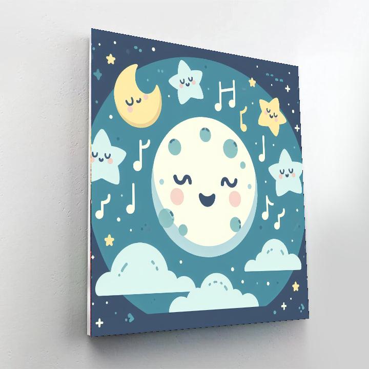 Lunar Lullabies And Dreams Painting By Numbers Kit