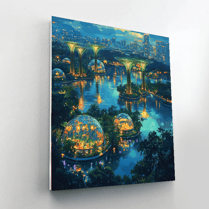 Garden By The Bay - Singapore Numbered Painting Kits