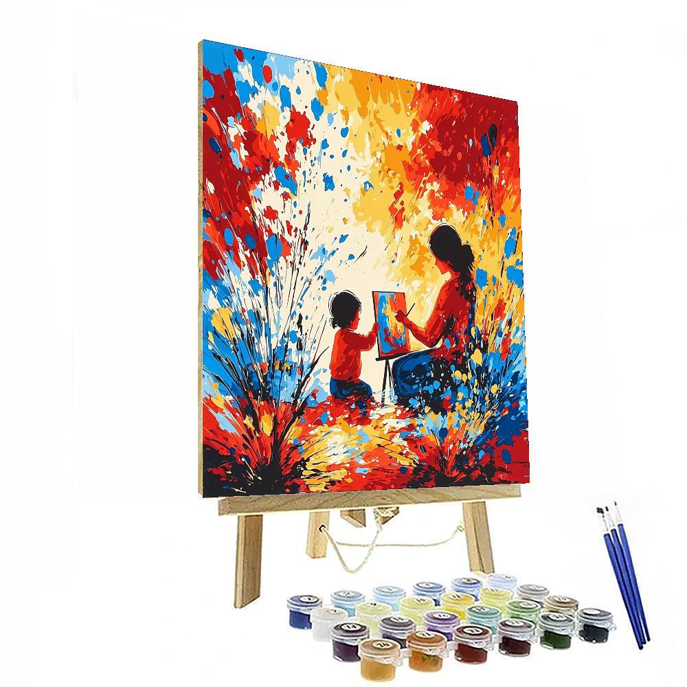 A Canvas Of Love Number Painting