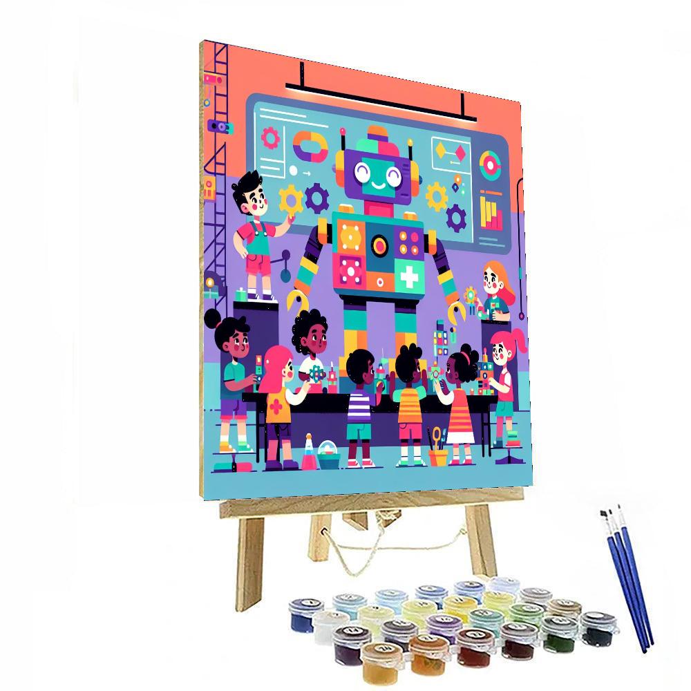 Robot Building Lab Paint By Numbers