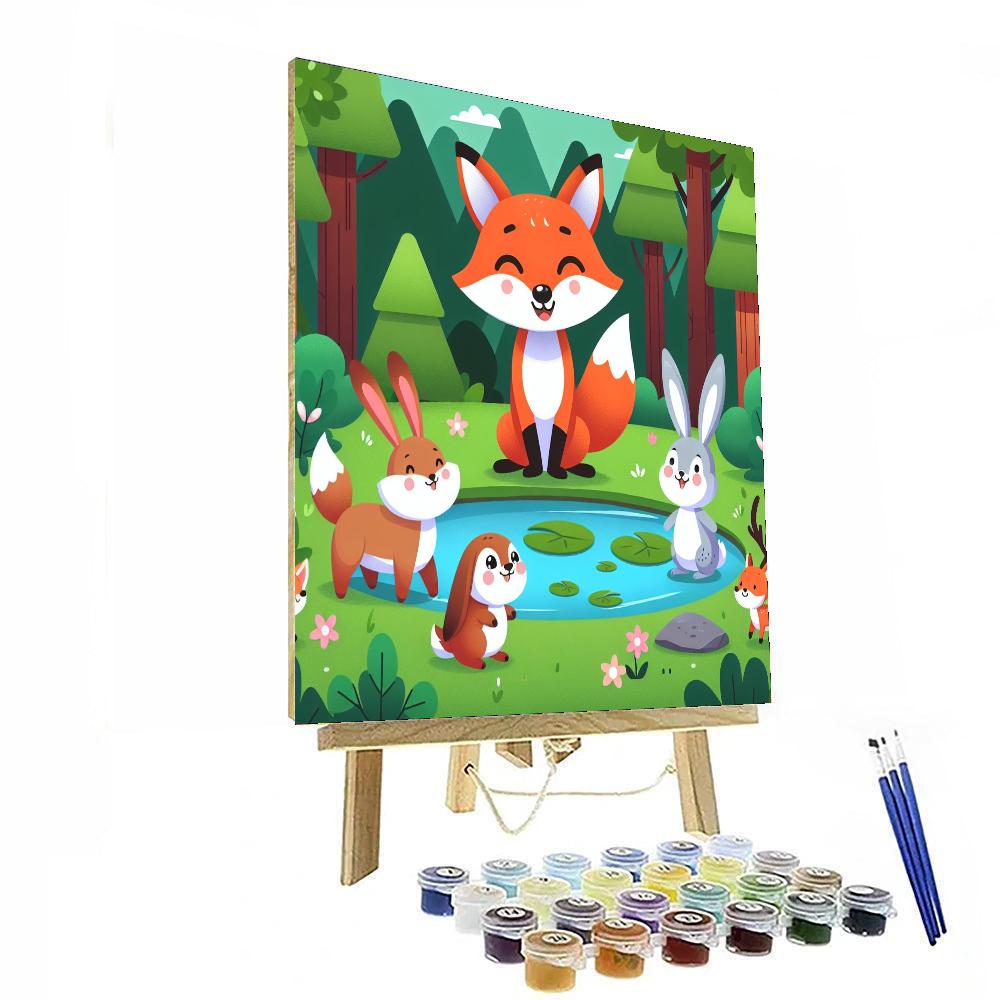 The Forest Friends Painting Number Kit