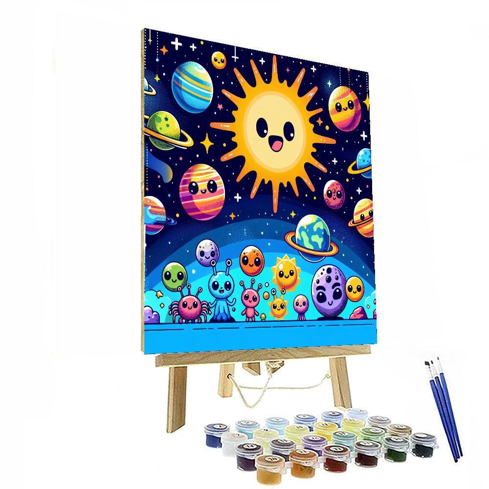 Galactic Playground For Kids Numbered Painting Kits