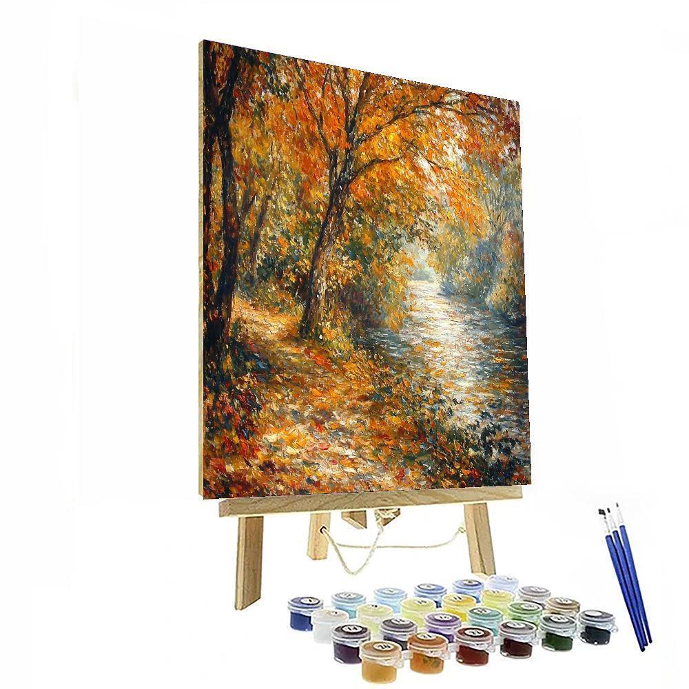 Renoir Inspired Rays Of Autumn Light  Painting By Numbers Kit