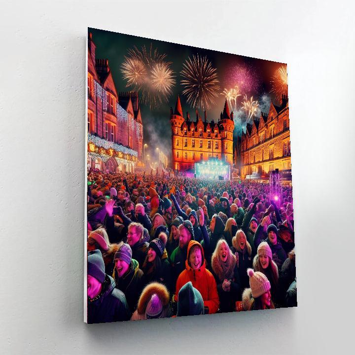 Hogmanay Street Party Paint By Numbers