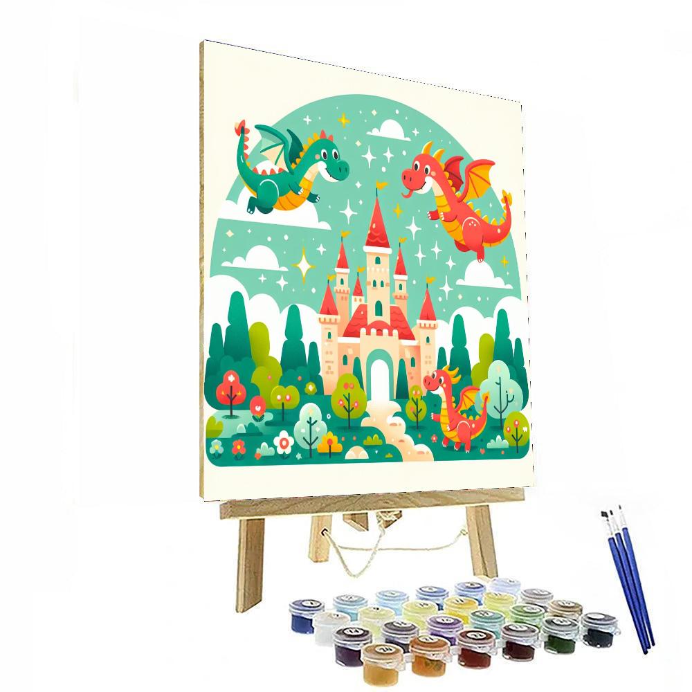 Fantastical Dragon Kingdom Painting Number Kit