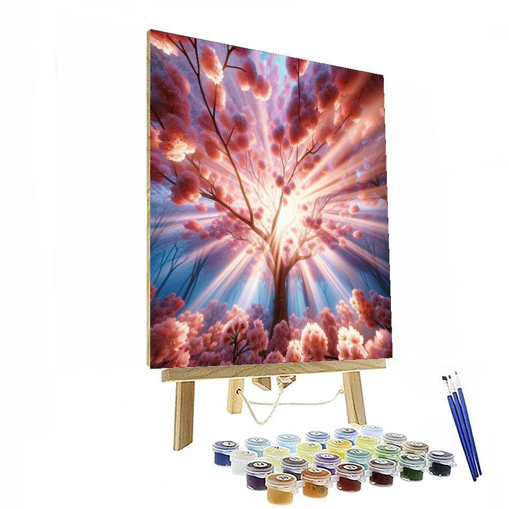 Cherry Blossom Spring Renewal Painting By Numbers Kit