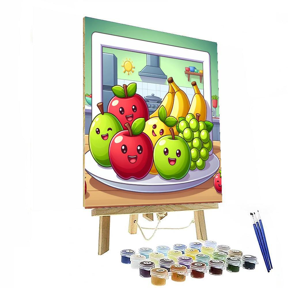 Fun Food Faces Paint By Numbers