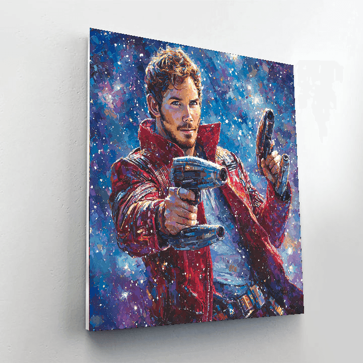 Chris Pratt: The Charismatic Star-lord's Adventures Paint By Numbers Art