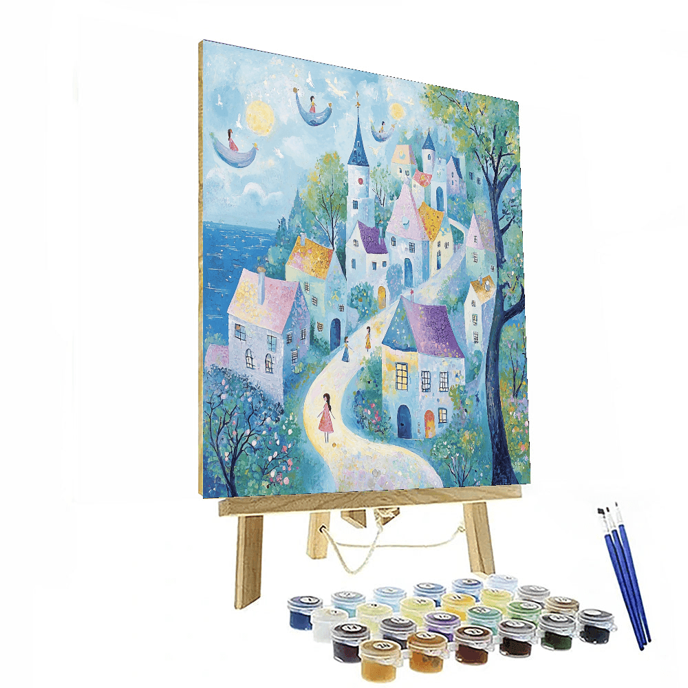 Marc Chagall Inspired Dreamscape City - DIY Painting By Numbers Kit
