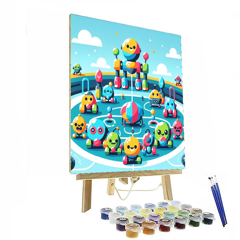 Epic Robot Battle Arena Numbered Painting Kits