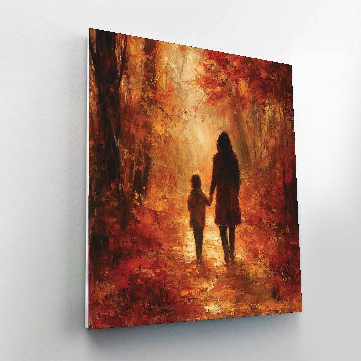 Whispering Autumn Path Number Painting