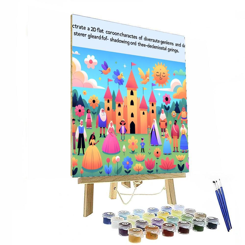 Exploring Magical Kingdoms Numbered Painting Kits
