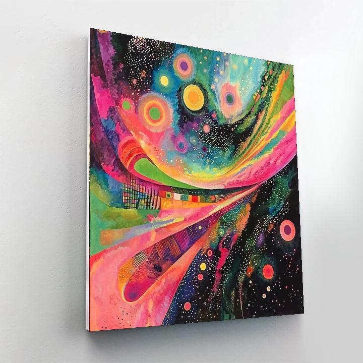 Wassily Kandinsky Inspired Psychedelic Space Odyssey  Painting By Numbers Kit