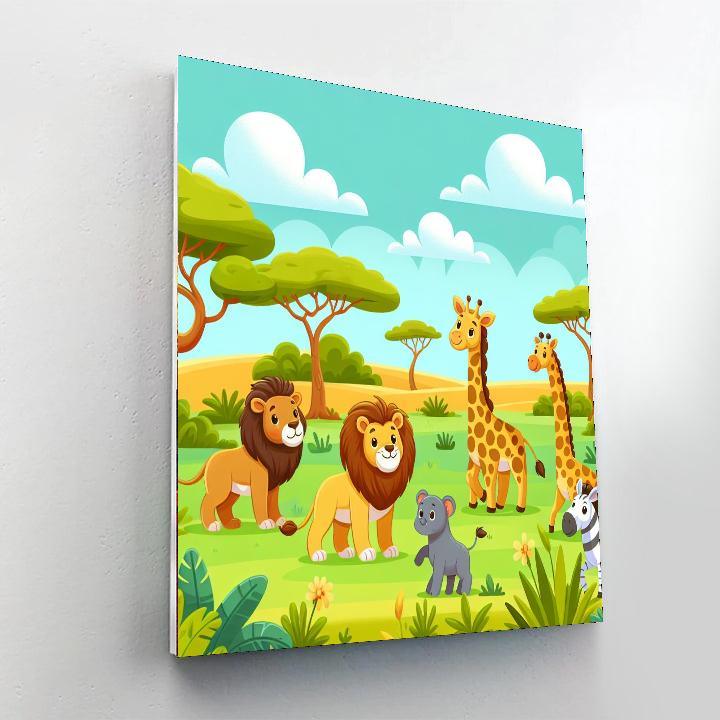 Wild Safari Quest Painting By Numbers Kit