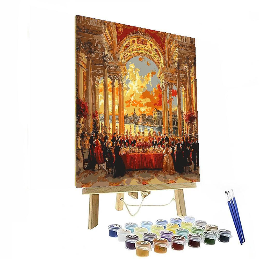 Michelangelo Inspired Renaissance Feast  Number Painting