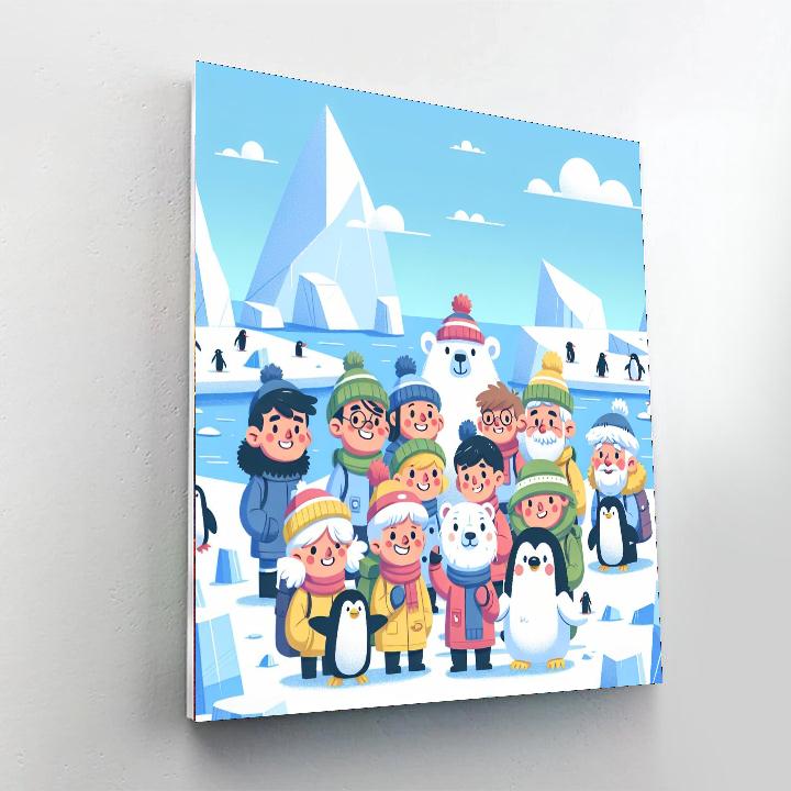 Exploring The Frozen Tundra Numbered Painting Kits