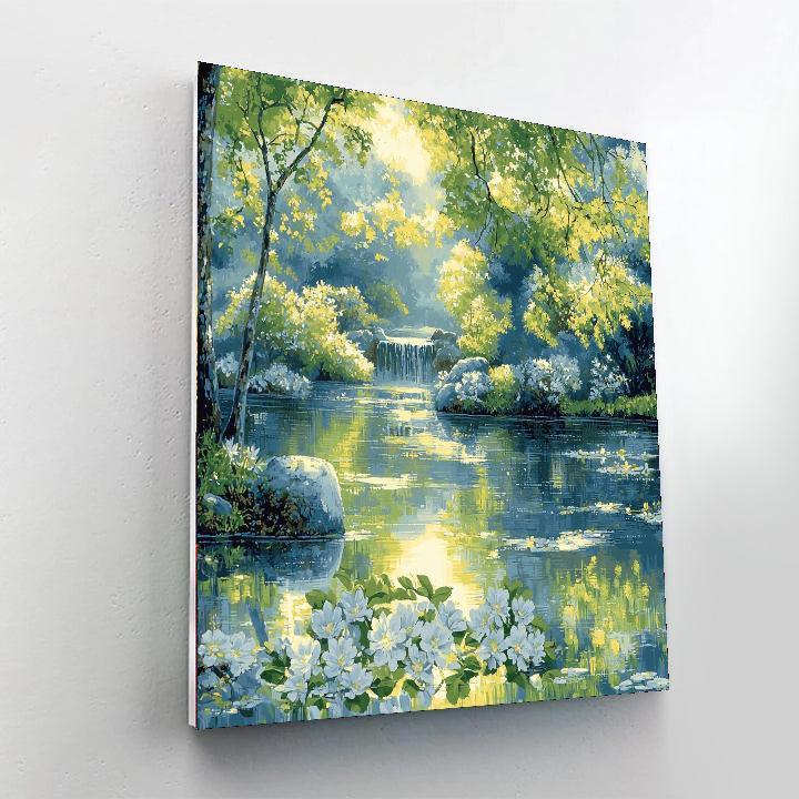 Hiroshige Inspired Garden Of Reflections  Paint By Numbers Kits