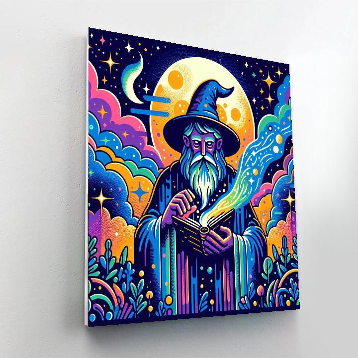 Wizard's Spellbook Journey Painting Number Kit
