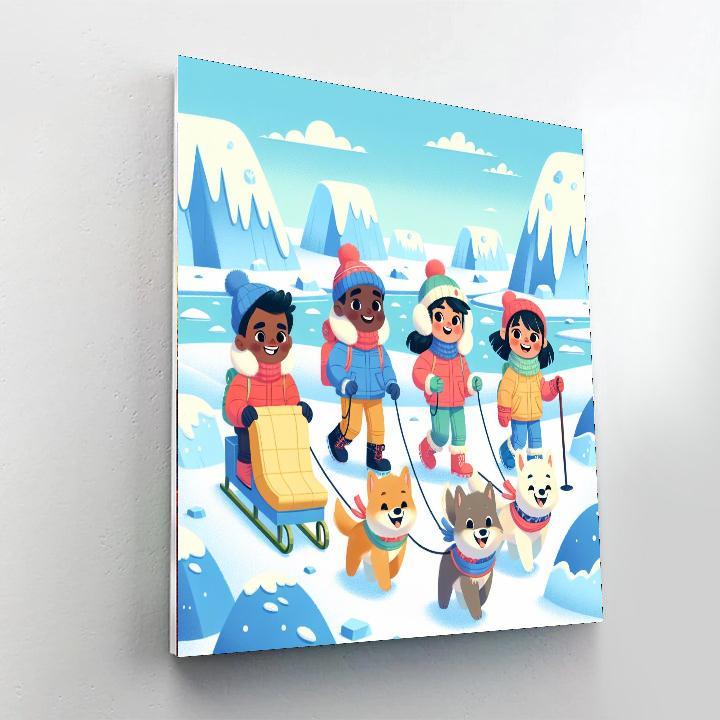 Adventurous Arctic Exploration Paint By Number