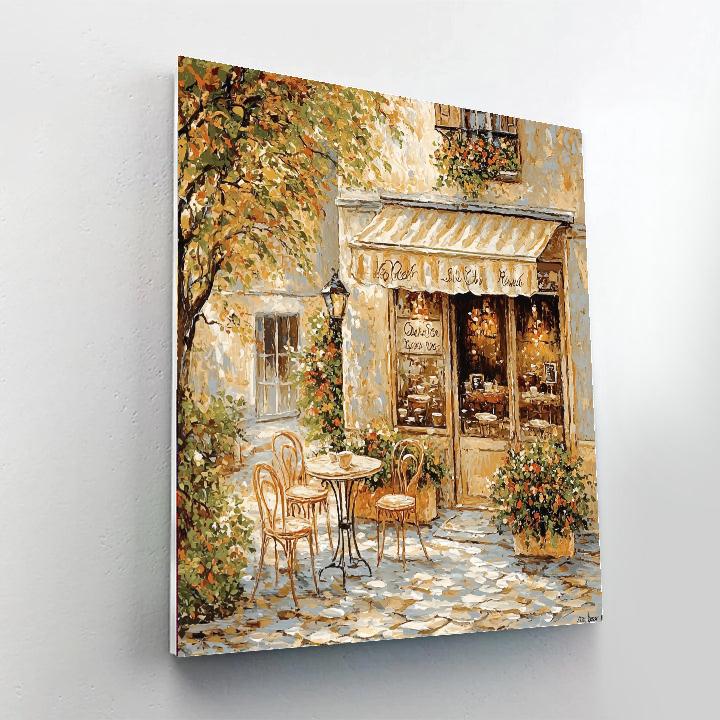 Pierre-Auguste Renoir Inspired Elegant European Café  Paint By Numbers
