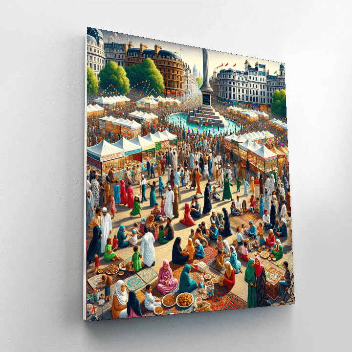 Eid Al-fitr Celebration - London, Uk Painting By Numbers Kit