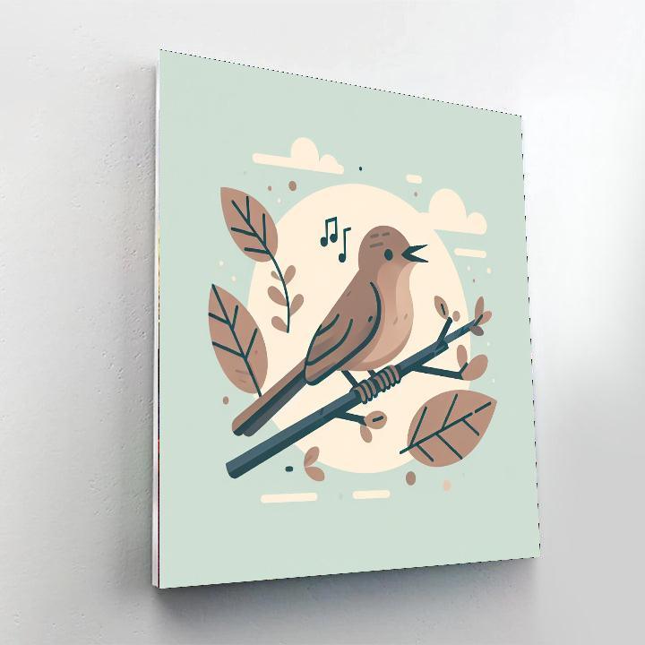 Nutty Nightingale Notes Paint By Color