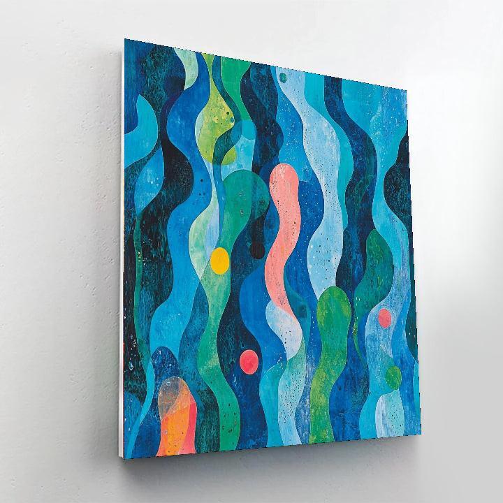 Paul Klee Inspired Colors Of The Ocean  DIY Paint By Numbers